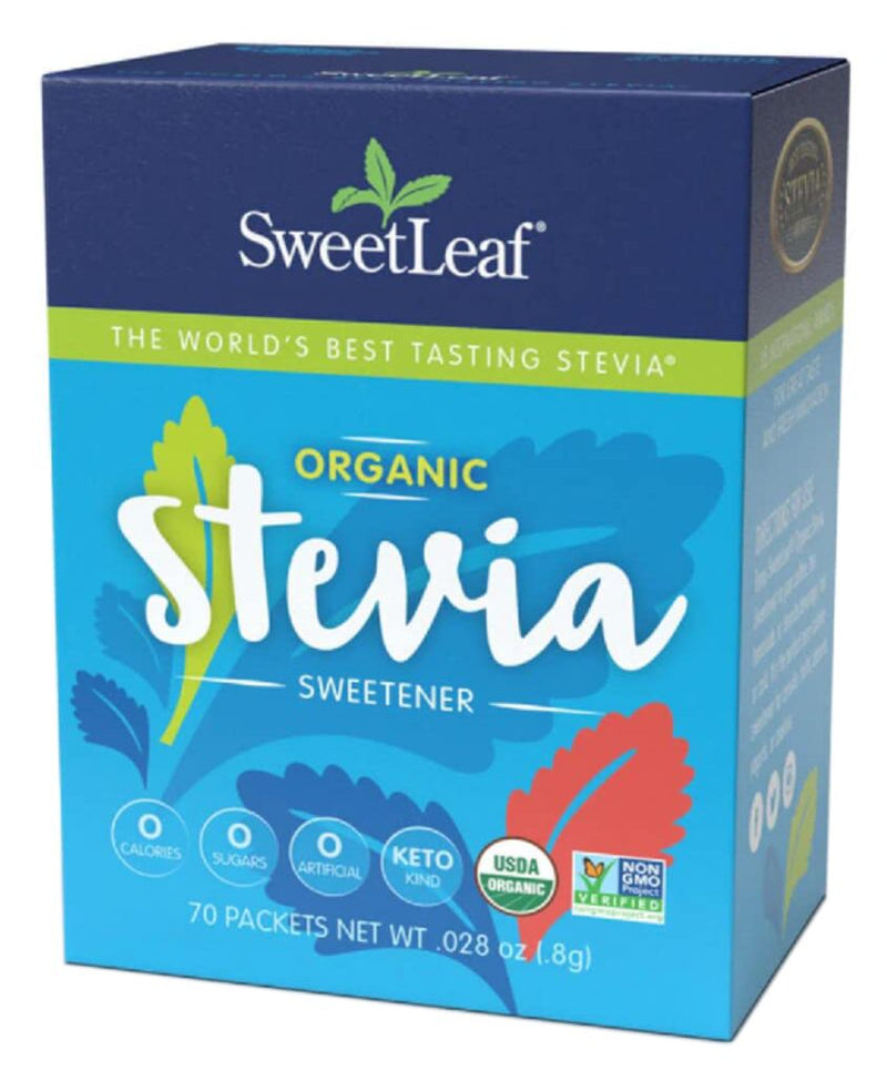 SweetLeaf Organic Stevia Sweetener Packets 70 packets 