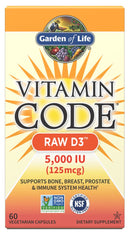 Garden of Life Vitamin Code RAW D3 60 veg capsules 