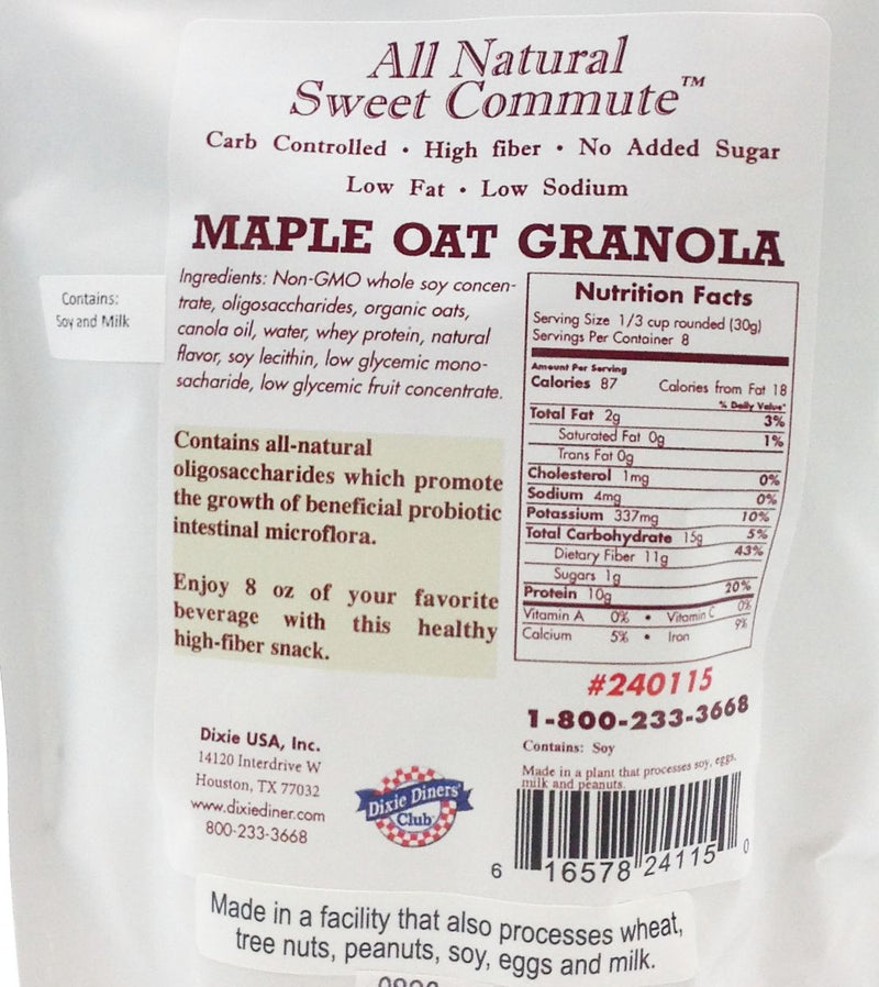 Dixie USA Carb Controlled Granola