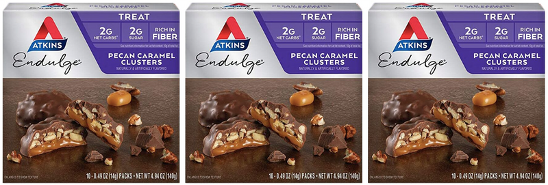 Atkins Nutritionals Endulge Pecan Caramel Clusters 10 packs