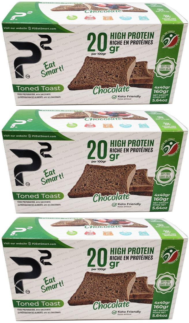 P2 Eat Smart High Protein/High Fiber Toned Toast 160 grams (5.64oz)