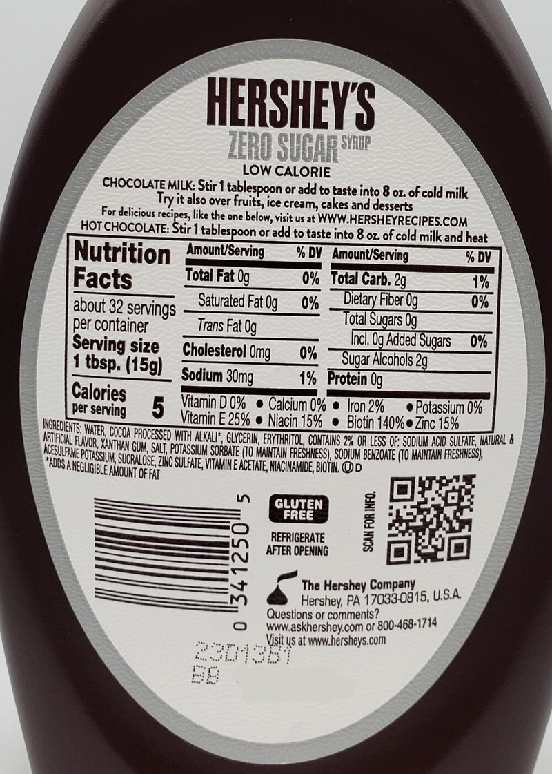 Hershey's Zero Sugar Syrup