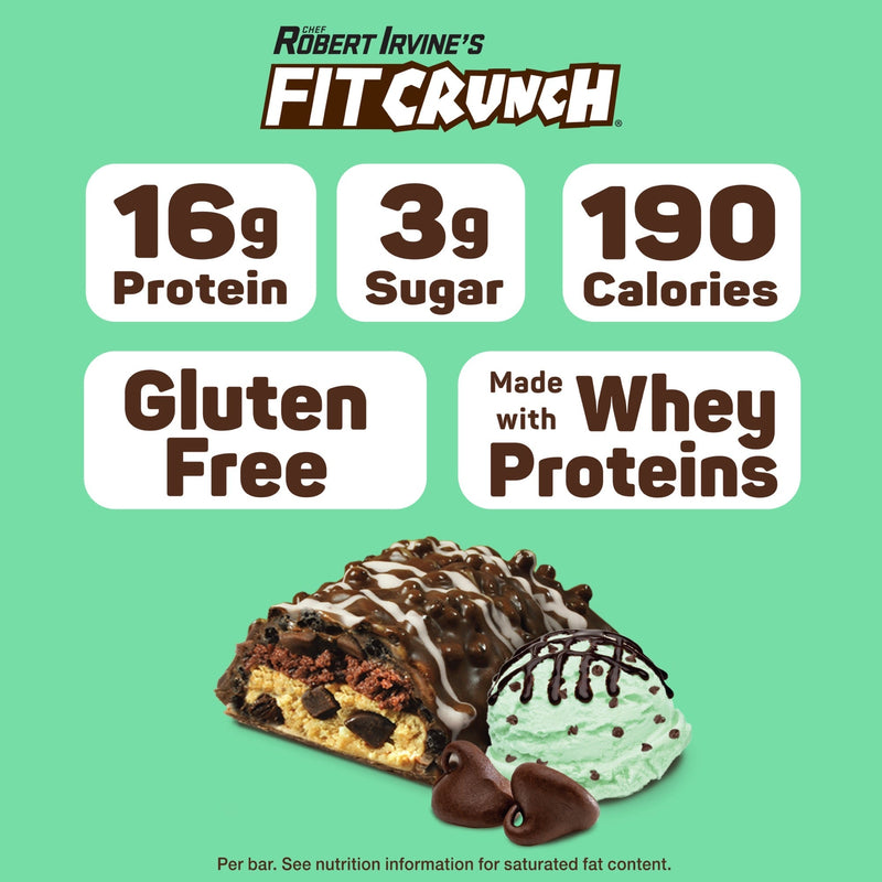 Robert Irvine's Fit Crunch Snack Size Whey Protein Baked Bar