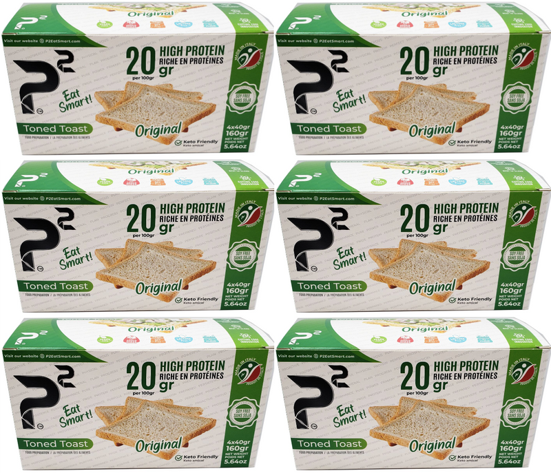 P2 Eat Smart High Protein/High Fiber Toned Toast 160 grams (5.64oz)