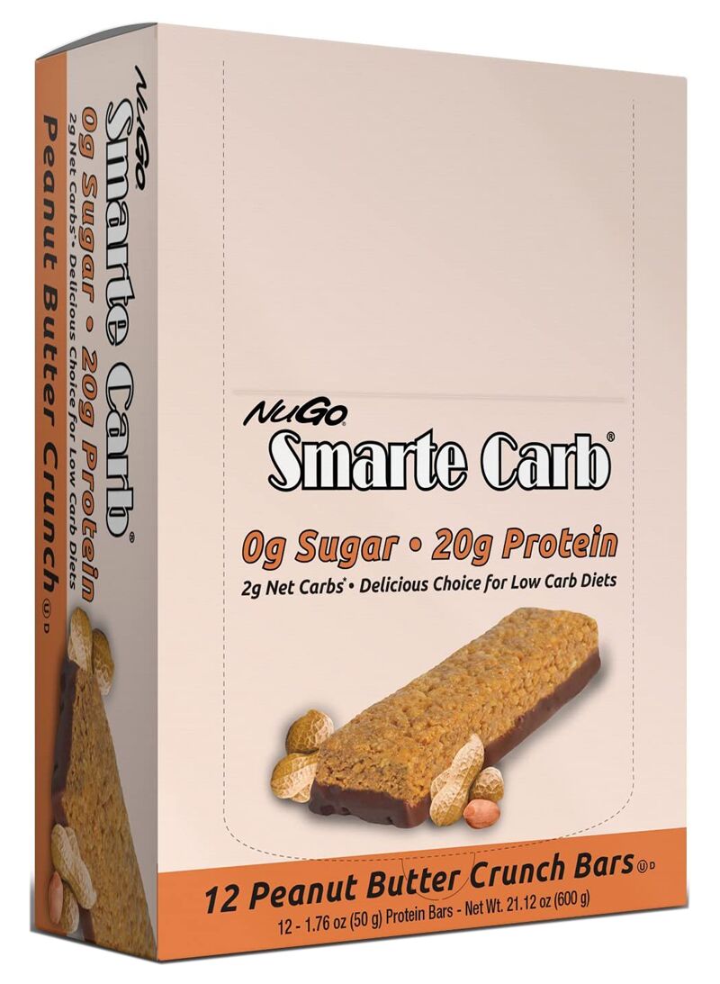 NuGo Smarte Carb Bar, 12 Bars