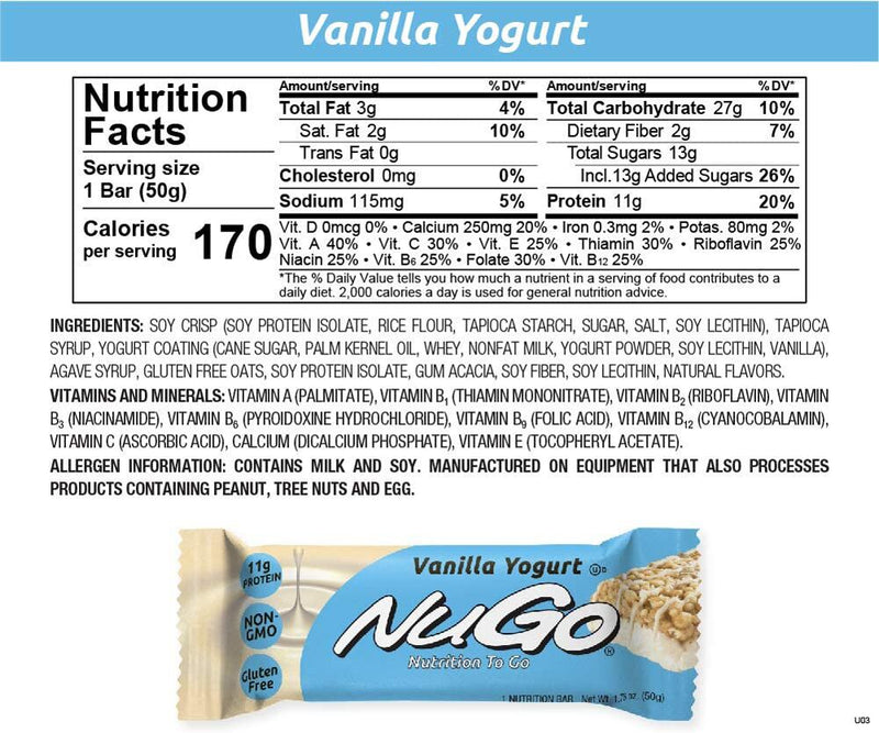 NuGo Original Bars, 15 Bars