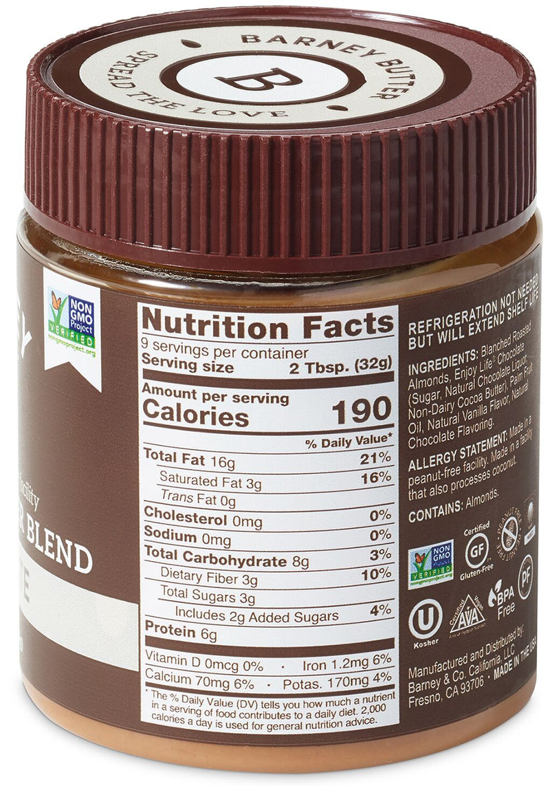 Barney Butter Almond Butter Blend - Chocolate 10 oz 