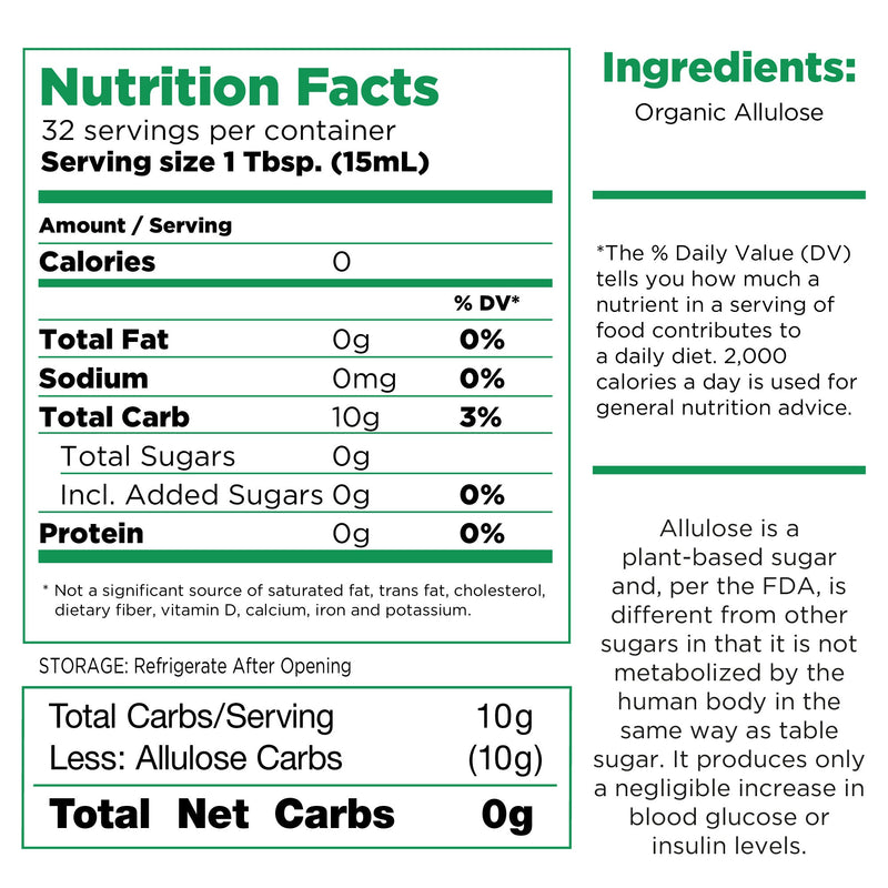 RxSugar Organic Liquid Sugar 16 oz 