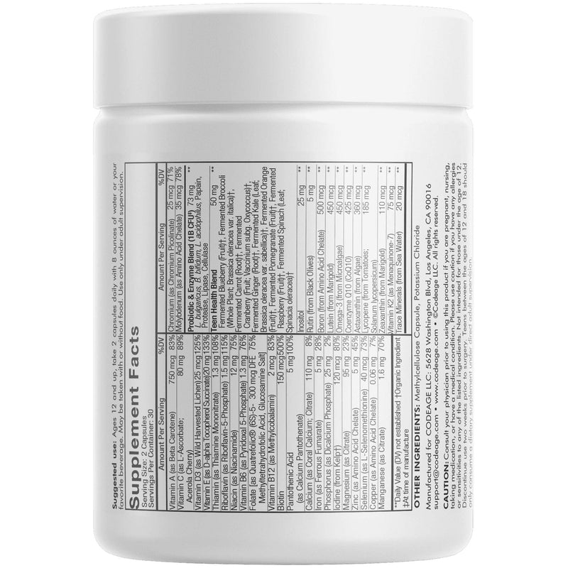 Teen's Daily Multivitamin by Codeage 