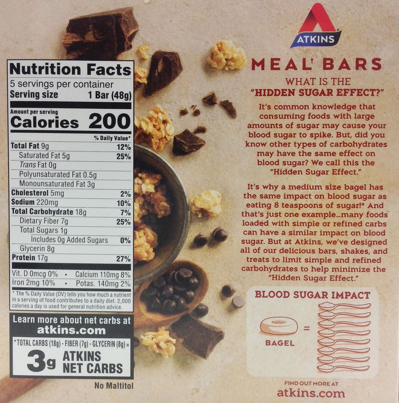 Atkins Nutritionals Meal Bars (5 bars)