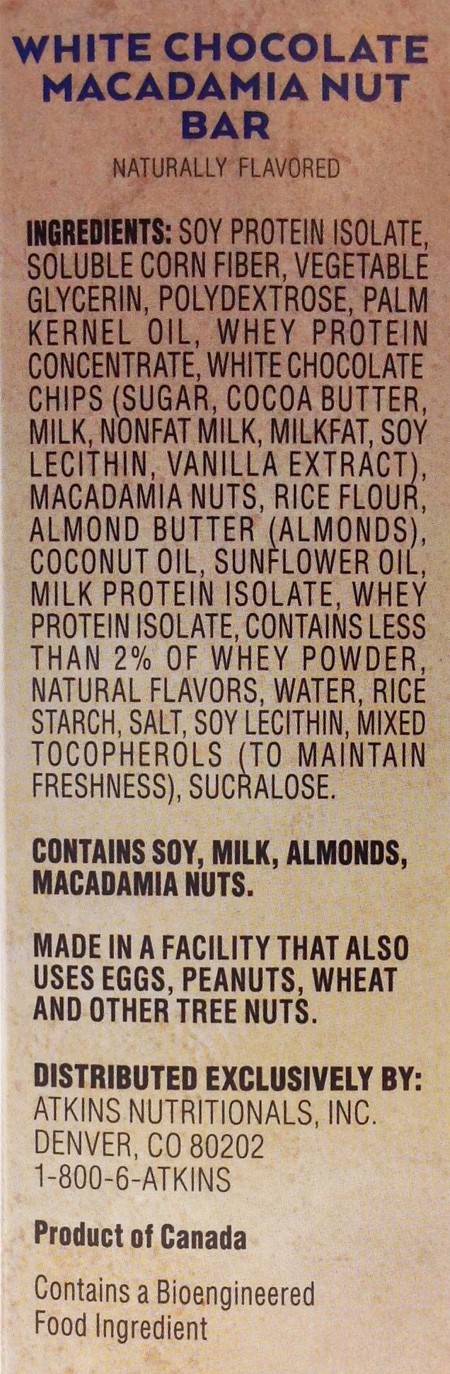 Atkins Nutritionals Snack Bars