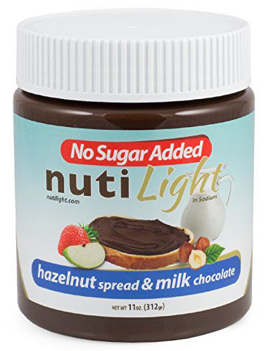 NutiLight Hazelnut Spread & Milk Chocolate, No Sugar Added 11 oz. 