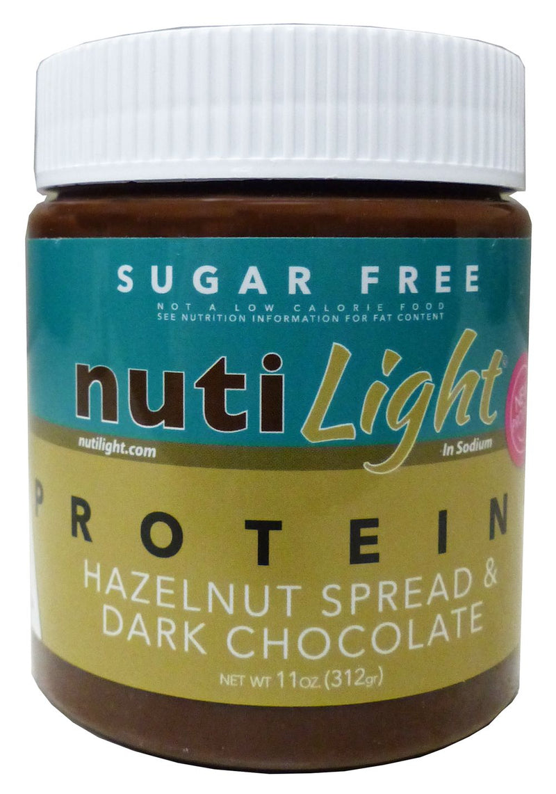 NutiLight Protein + Hazelnut Spread & Dark Chocolate, Sugar Free 11 oz. 