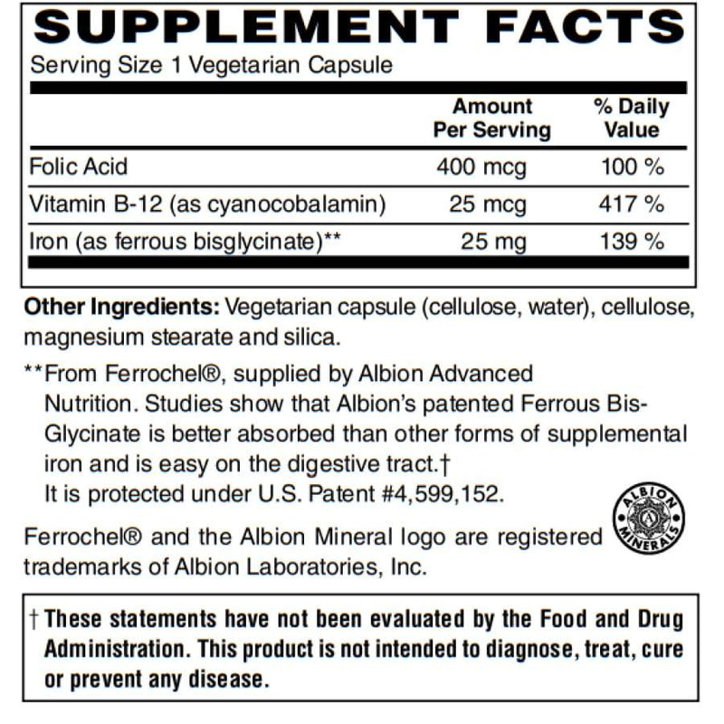 BariatricPal Easy Iron™ (25mg) Capsules - Highly Absorbable & Easy On Your Stomach!