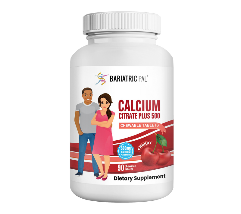 BariatricPal Calcium Citrate 500mg Chewable Tablets - Cherry