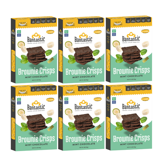 Bantastic Brownie Thin Crisps Snack by Natural Heaven - Mint Chocolate 