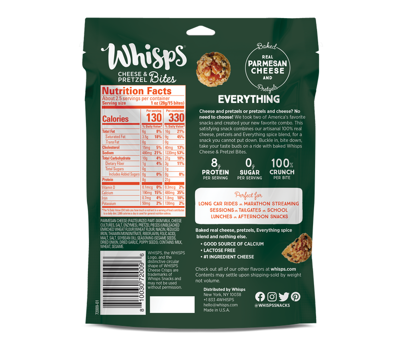 Whisps Cheese & Pretzel Bites 2.5 oz