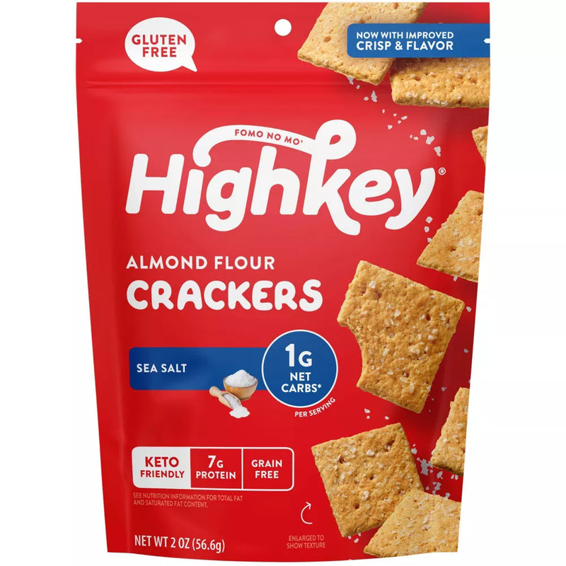 HighKey Snacks Almond Flour Crackers 2 oz