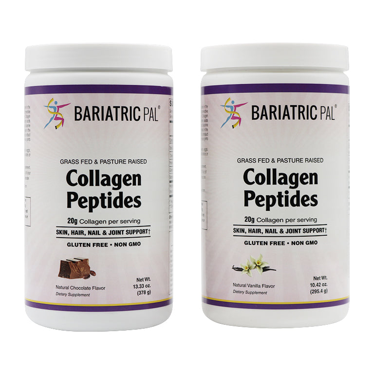 Collagen Peptides Powder (Hydrolyzed Type 1 & 3, Grass Fed) Skin, Hair, Nail & Joint Support by BariatricPal - Chocolate