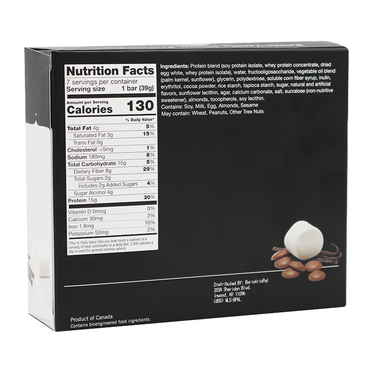 BariatricPal 15g Protein & Fiber Bars - "Remix" Vanilla Choco