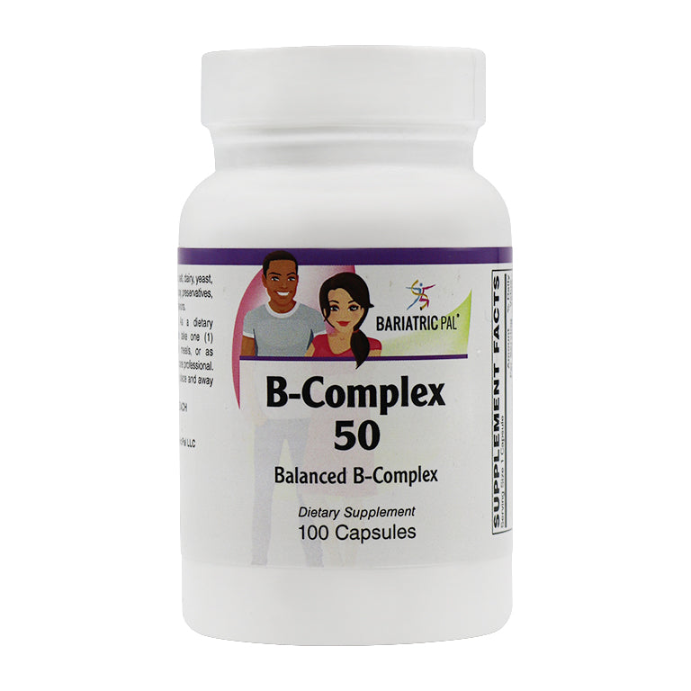 BariatricPal Sustained Release B-Complex 50 (USP-Grade!) - Easy Swallow Vegetarian Capsules
