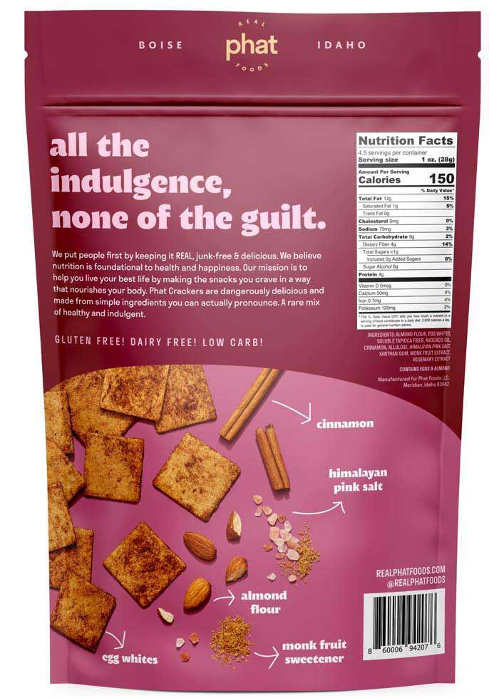 Almond Flour Crackers by Real Phat Foods (4.5 oz)