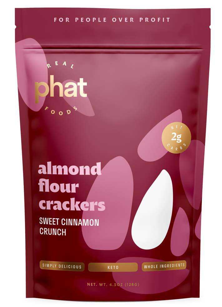 Almond Flour Crackers by Real Phat Foods (4.5 oz)