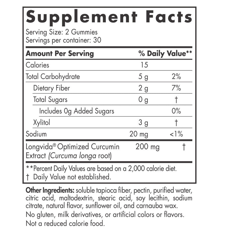 Zero Sugar Curcumin Gummies by Nordic Naturals