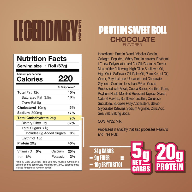 Protein Sweet Roll by Legendary Foods