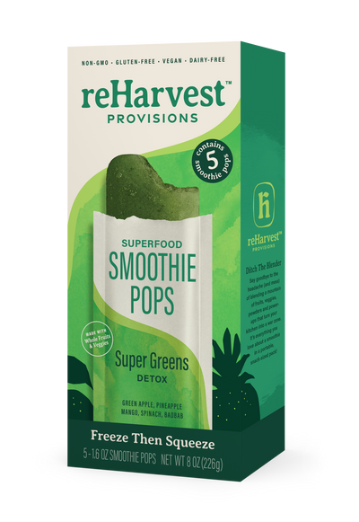 reHarvest Provisions Smoothie Pops -  Super Greens 