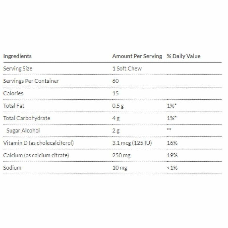 Bariatric Advantage Calcium Citrate Chewy Bites 250mg - Available in 3 Flavors! 