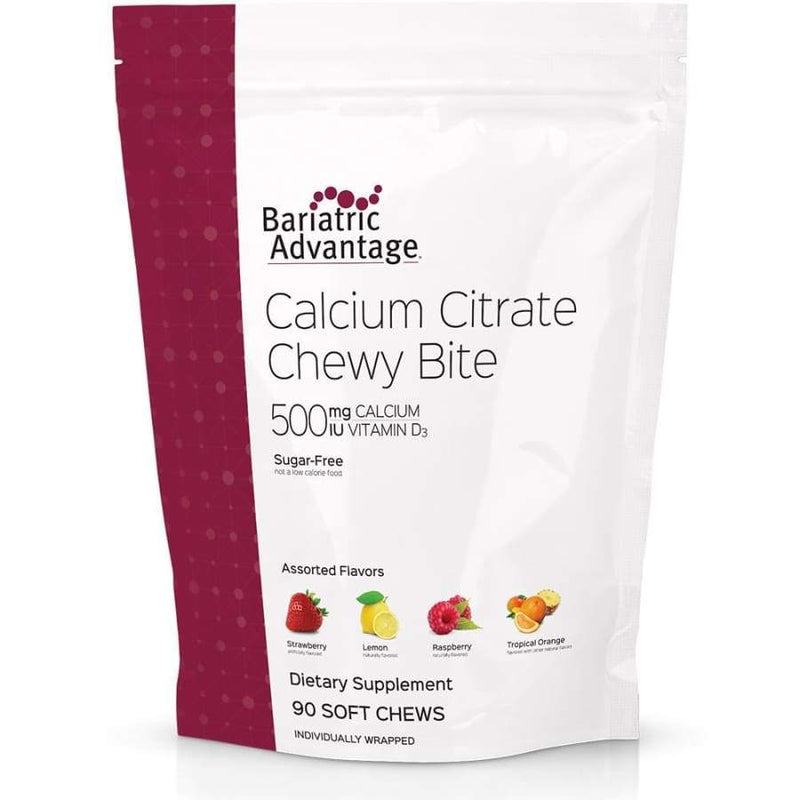 Bariatric Advantage Calcium Citrate Chewy Bites 500mg - Available in 10 Flavors! 