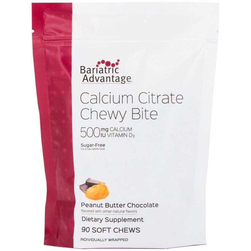 Bariatric Advantage Calcium Citrate Chewy Bites 500mg - Available in 10 Flavors! 