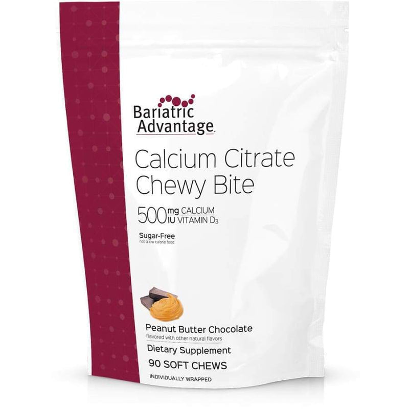 Bariatric Advantage Calcium Citrate Chewy Bites 500mg - Available in 10 Flavors! 