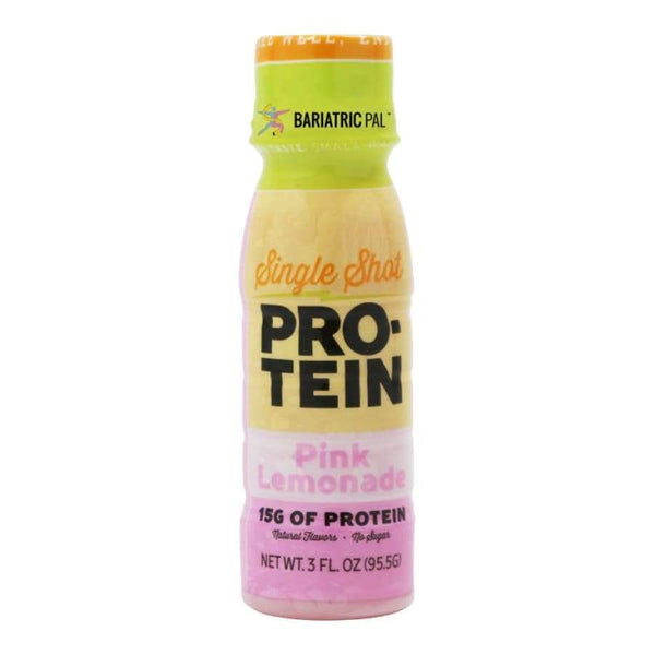 BariatricPal 15g Whey Protein & Collagen Shots - Pink Lemonade - One Bottle - Liquid Protein