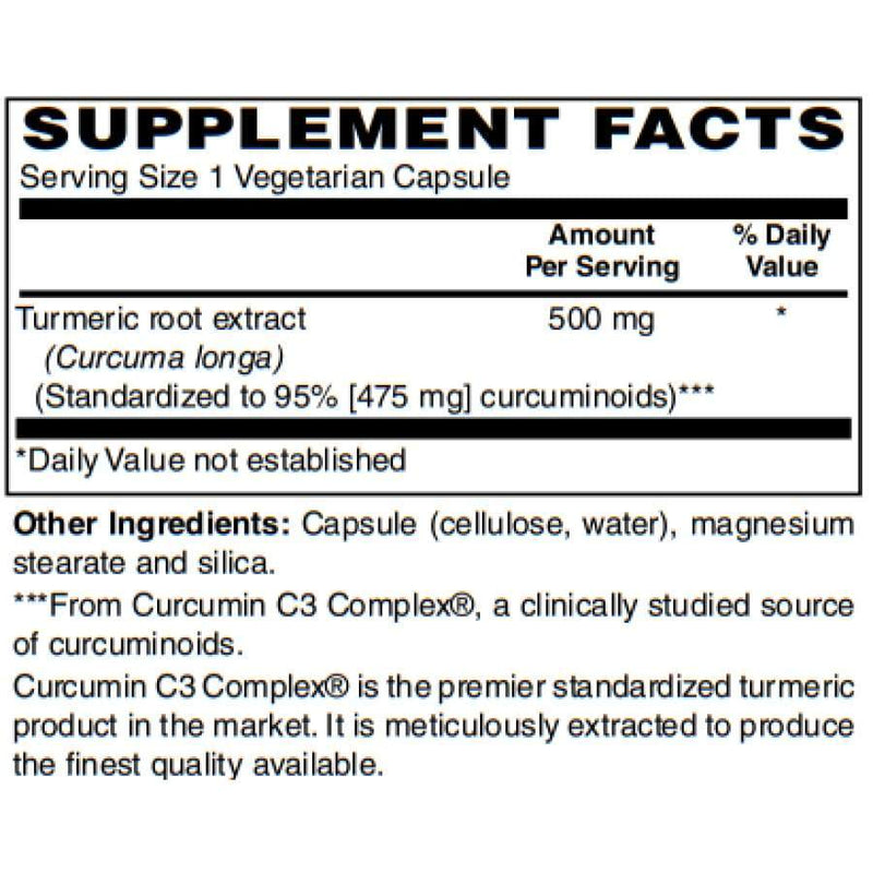 BariatricPal 500mg Turmeric Extract Capsules with Curcumin C3 Complex®