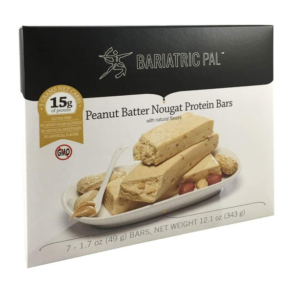 BariatricPal Low Carb Protein & Fiber Bars - Peanut Batter Nougat - Protein Bars