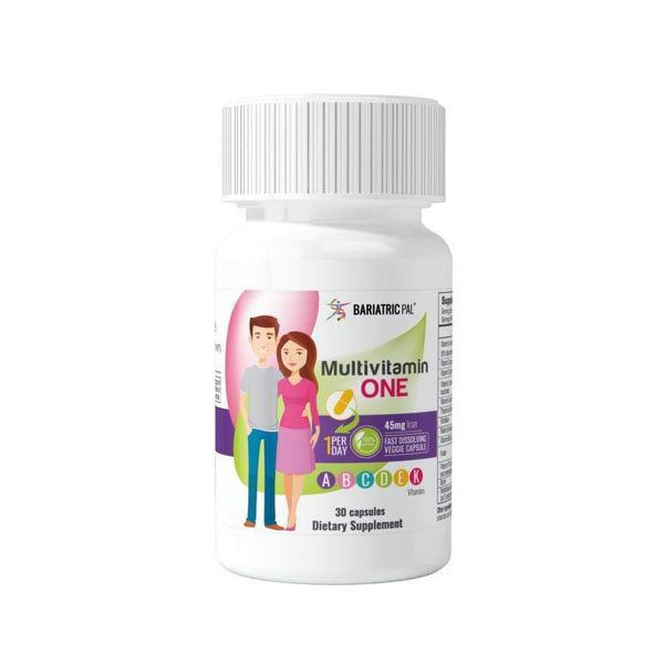 BariatricPal Multivitamin ONE 1 per Day! Bariatric Multivitamin Capsule with 45mg Iron - 1-Month Supply - Multivitamins