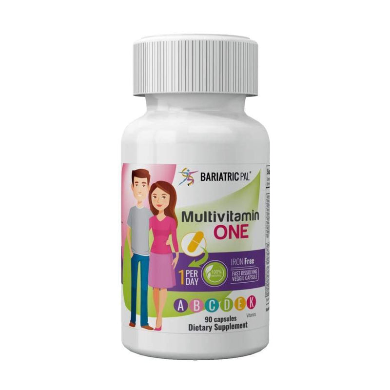 BariatricPal Multivitamin ONE 1 per Day! Bariatric Multivitamin Capsule - Iron Free - 3-Month Supply - Multivitamins