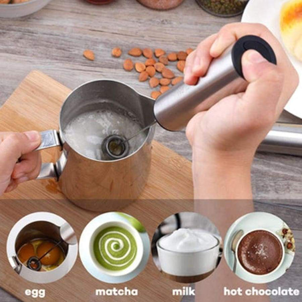 BariatricPal Stainless Steel USB Rechargeable Portable Protein Mixer Blender and Whipper - Protein Mixer