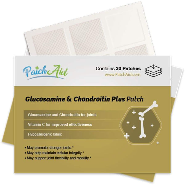 Glucosamine and Chondroitin Topical Plus Patch by PatchAid - 30-Day Supply - Vitamin Patch