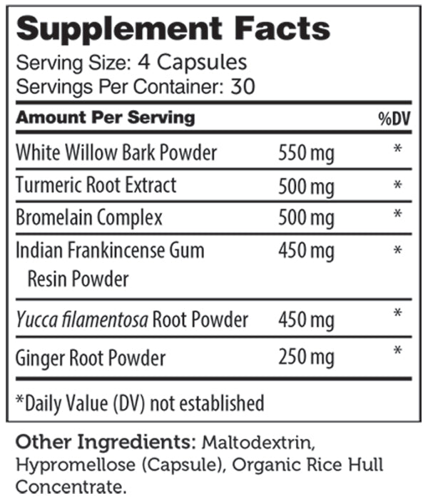 Inflame-X Kosher Capsules for Inflammatory Response & Pain Support by Zahler