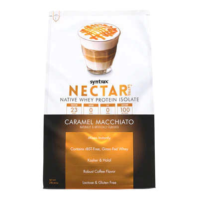 Syntrax Nectar Lattes 2lb Protein Powder - Caramel Macchiato