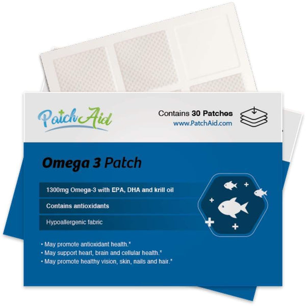 Omega-3 Vitamin Patch by PatchAid - 30-Day Supply - Vitamin Patch