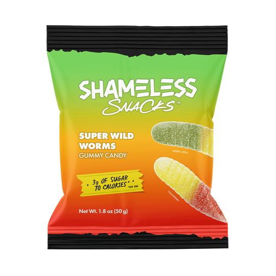 Gummy Candy by Shameless Snacks - Super Wild Worms