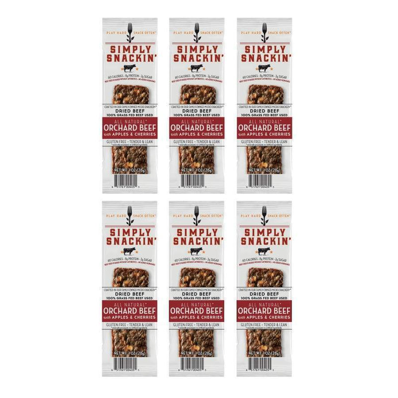 Simply Snackin' Beef Protein Snack - Orchard Beef with Apples & Cherries 