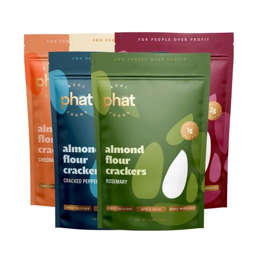 Almond Flour Crackers by Real Phat Foods (4.5 oz)