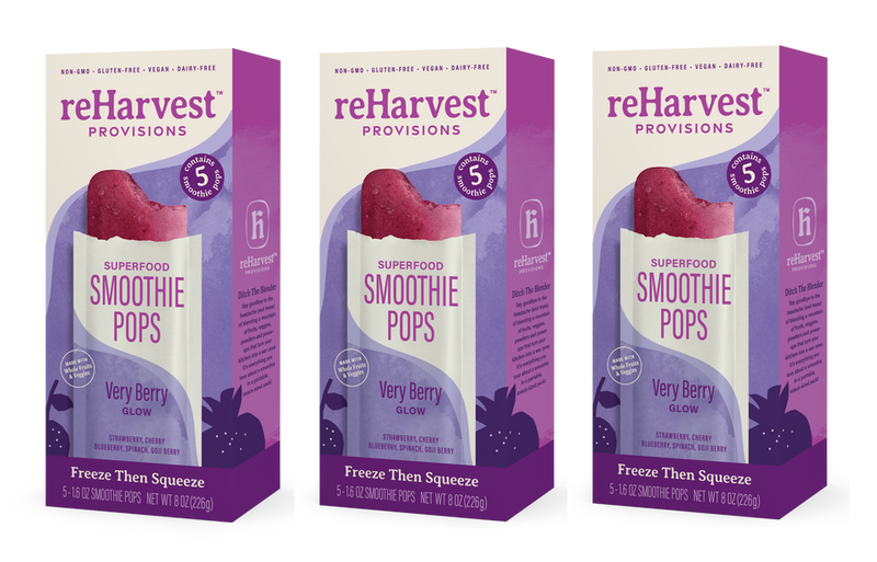 reHarvest Provisions Smoothie Pops - Very Berry Glow 