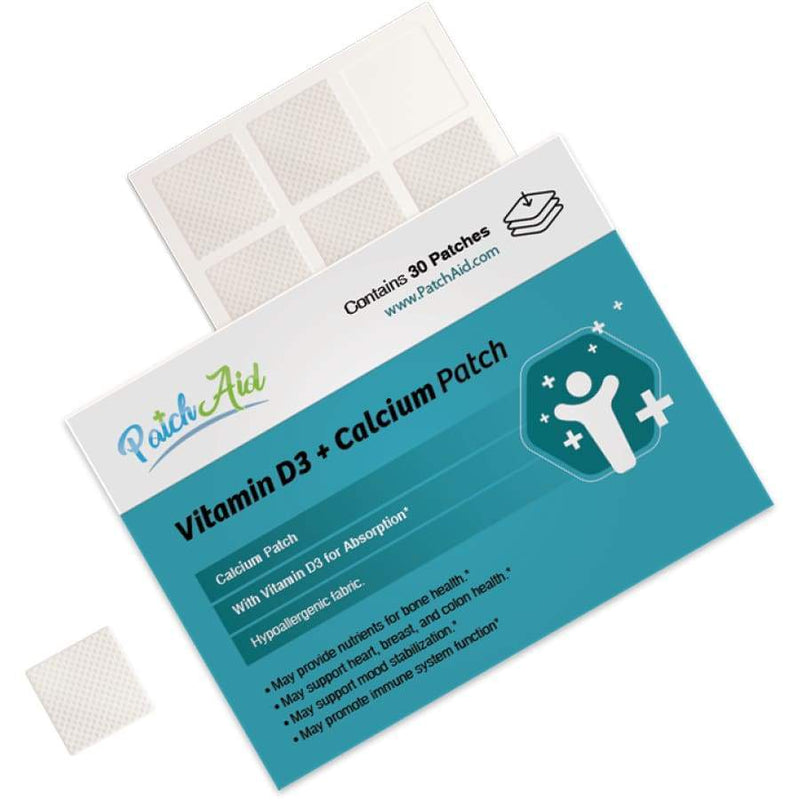 Vitamin D3 Plus Calcium Vitamin Patch by PatchAid - Vitamin Patch