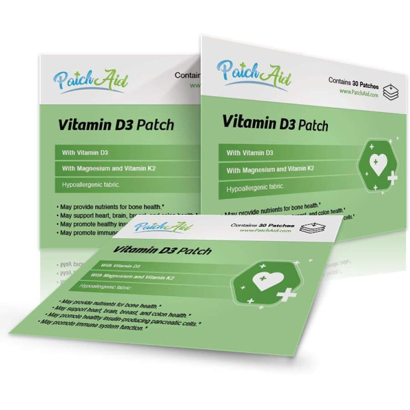 Vitamin D3 with K2 Vitamin Patch by PatchAid - Vitamin Patch